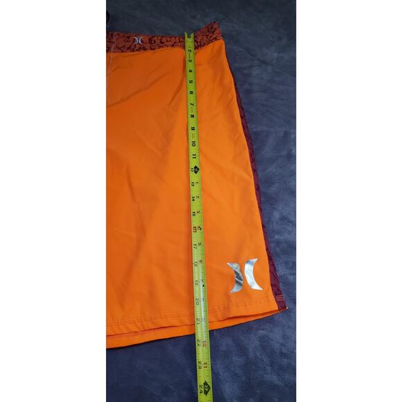 Hurley Size 38 Phantom Beach Board Shorts Orange Beach Surf C28-7 - Picture 2 of 8